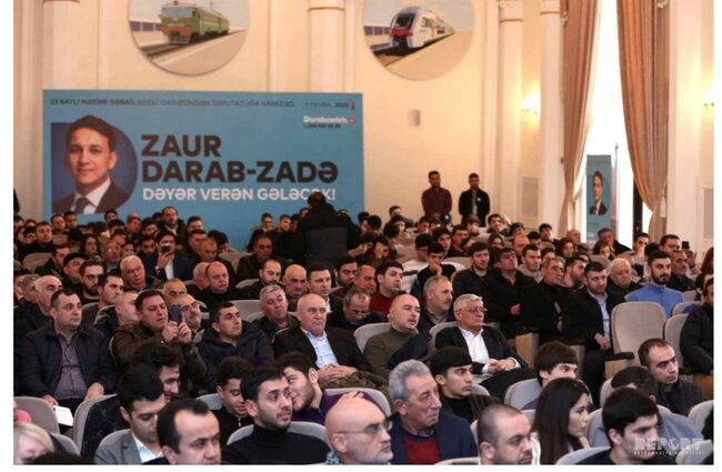 Zaur Darabzadənin seçicilərlə görüşü olub