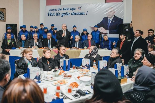 Seçicilər Ülvi Quliyevi izdihamla qarşıladı - FOTO