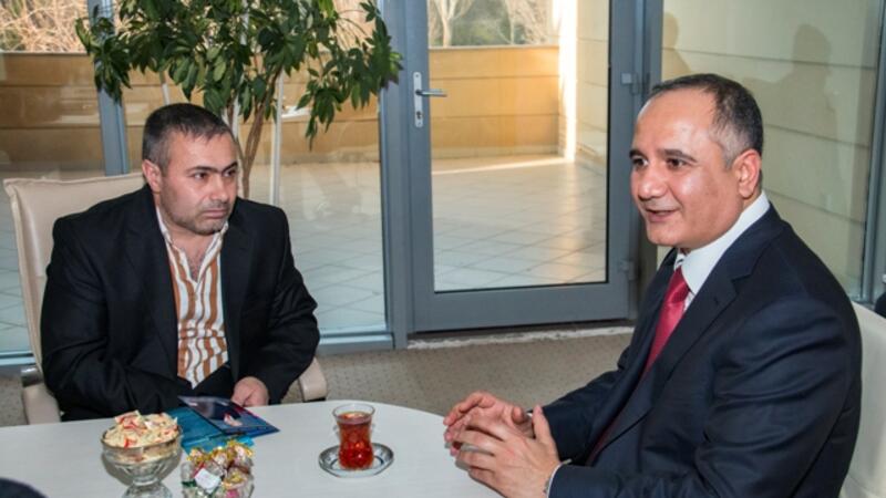 Kamaləddin Qafarov Milli Qəhrəmanın doğmaları ilə görüşdü - FOTO