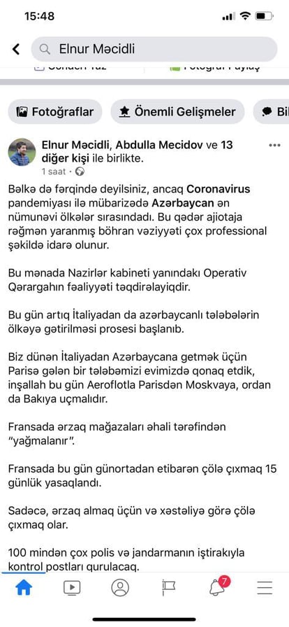 “Azərbaycan dövləti arxamızdadır” – Xaricdəki soydaşlarımızdan maraqlı paylaşımlar