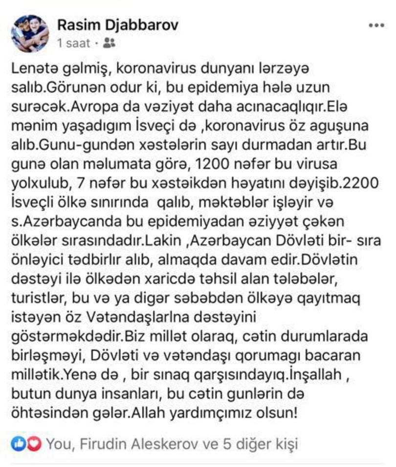 “Azərbaycan dövləti arxamızdadır” – Xaricdəki soydaşlarımızdan maraqlı paylaşımlar