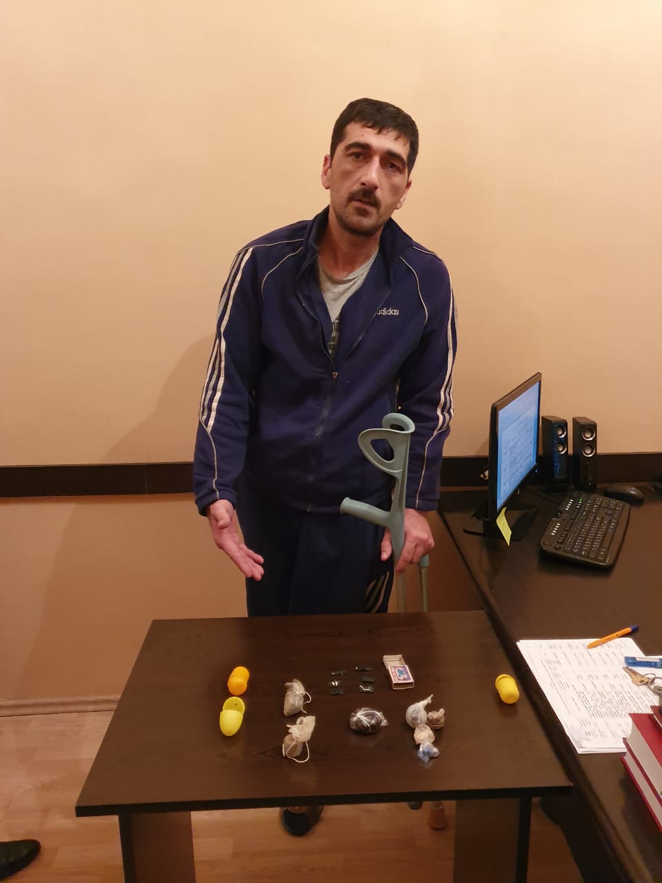 “Topal” ləqəbli narkotacir saxlanıldı - Foto
