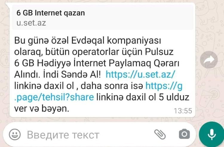 Koronavirus fonunda hakerlər insanları ianə adı ilə aldatmağa çalışır – FOTO