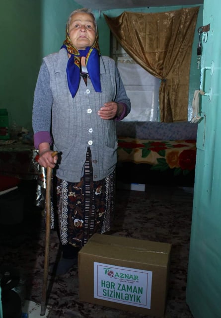 Göyçaylı iş adamı 1600 ailəyə ərzaq yardımı paylayıb - FOTOLAR