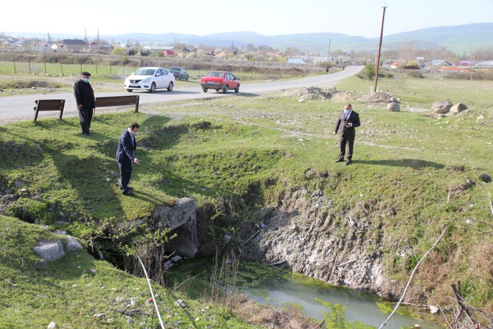 İsmayıllının icra başçısı suvarmanın ləngiməməsi məqsədi ilə tapşırıqlar verib - FOTOLAR