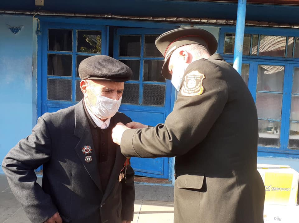 İsmayıllıda İkinci Dünya müharibəsi iştirakçıları qələbənin 75 illiyi münasibəti ilə təbrik ediliblər