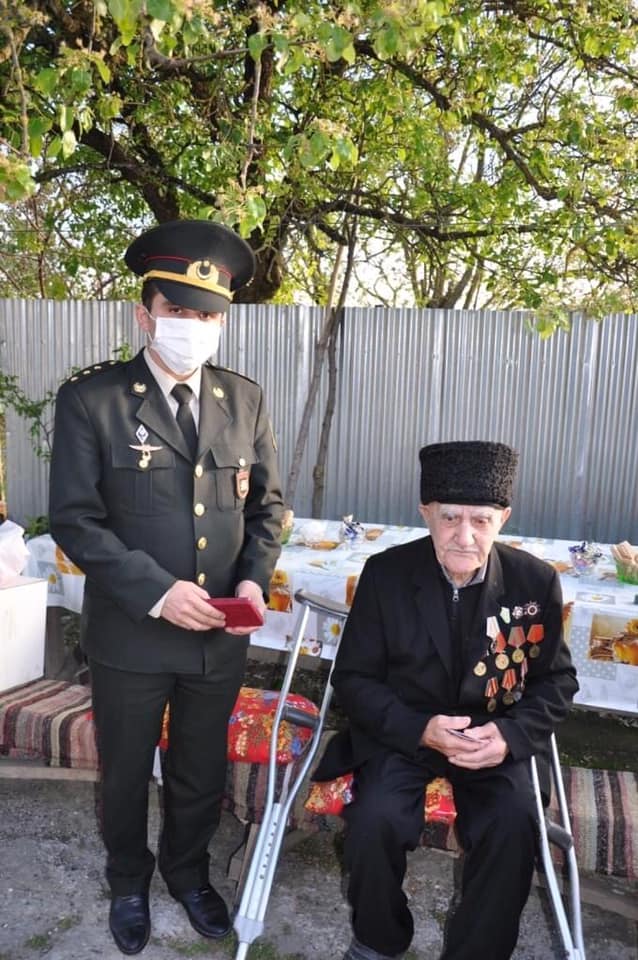 İsmayıllıda İkinci Dünya müharibəsi iştirakçıları qələbənin 75 illiyi münasibəti ilə təbrik ediliblər