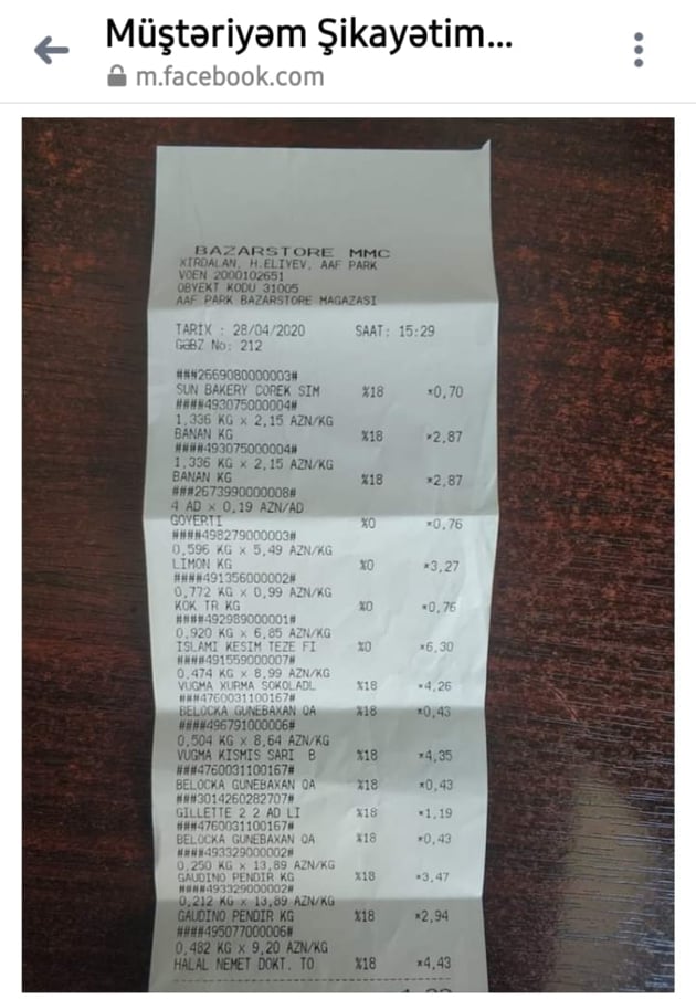 “Bazarstore”də yeni aldatma üsulu: Kassada bir malı iki dəfə vururlar? - FOTOFAKT