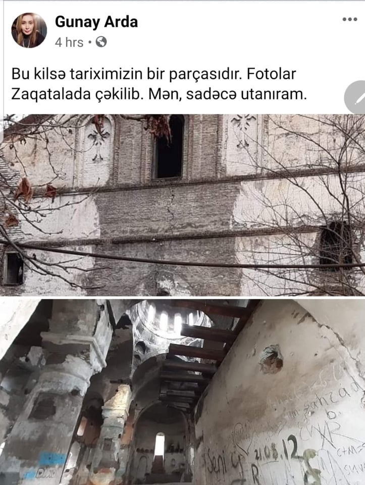 Zaqatalada alban kilsəsi dağıdılır: Deputat və Əbülfəs Qarayevdən isə reaksiya yoxdur - FOTOLAR+VİDEO