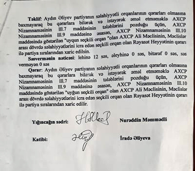 AXCP-nin keçmiş funksioneri Əli Kərimlini məhkəmədə uddu