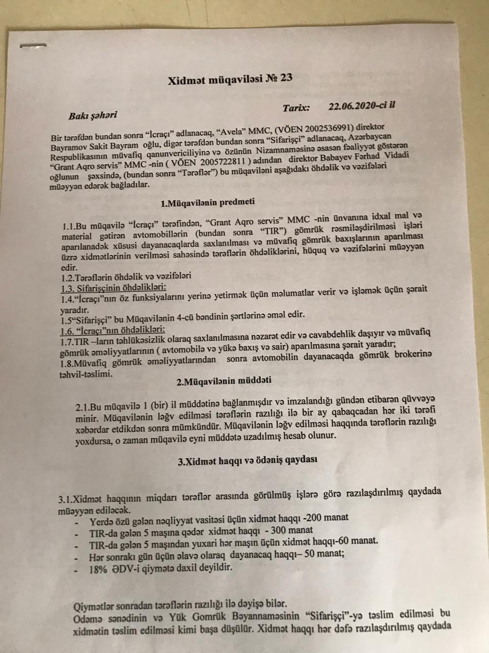 Səfər Mehdiyev və Əbülfəz Məlikovun adı yeni qalmaqalda - Sahibkardan açıq məktub