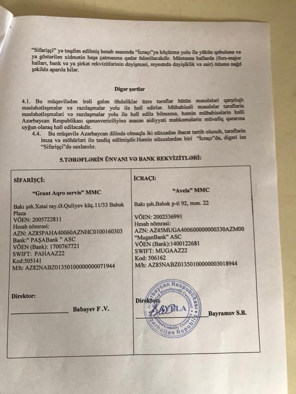 Səfər Mehdiyev və Əbülfəz Məlikovun adı yeni qalmaqalda - Sahibkardan açıq məktub