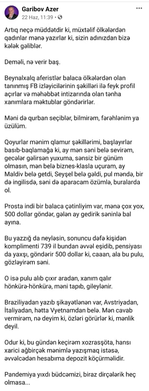 Tanınmış aparıcının adı ilə qadınlarla yazışan kimlərdir? – İLGİNC PAYLAŞIM