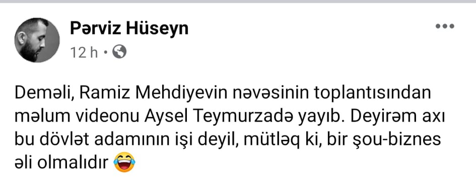 Ramiz Mehdiyevin nəvəsinin toyunun görüntülərini kim yayıb? - Foto