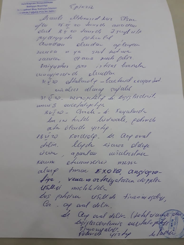 KÖMƏYƏ ÇAĞIRIŞ: 4 aylıq körpə təcili müayinə olunmalıdır - FOTO