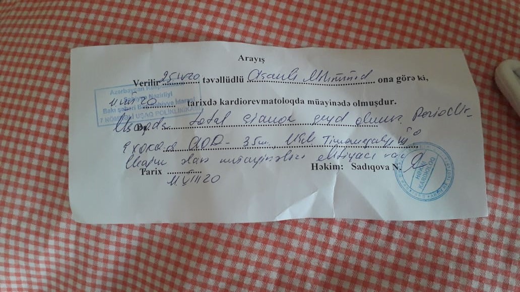 KÖMƏYƏ ÇAĞIRIŞ: 4 aylıq körpə təcili müayinə olunmalıdır - FOTO