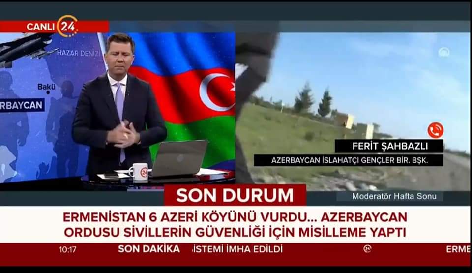 Fərid Şahbazlı Ermənistanın təxribatları ilə bağlı Türkiyə mediasına geniş açıqlamalar verdi - FOTO