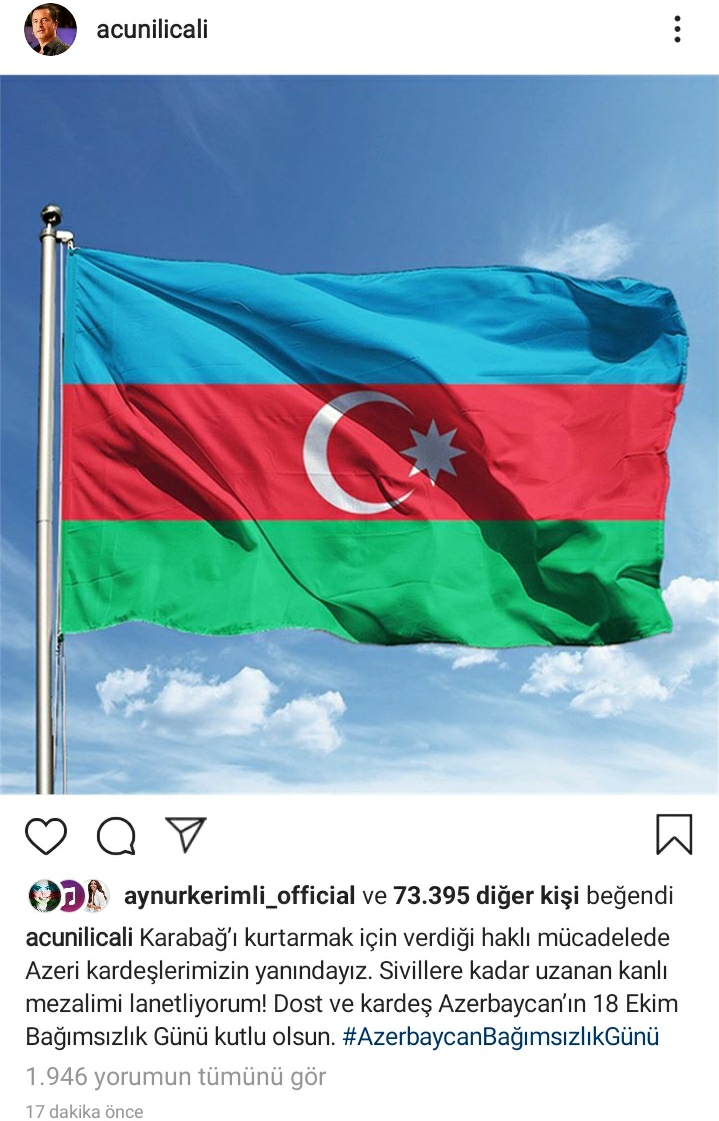 Acun Ilıcalıdan Azərbaycana dəstək: "Qarabağı azad etmək üçün..." - VİDEO