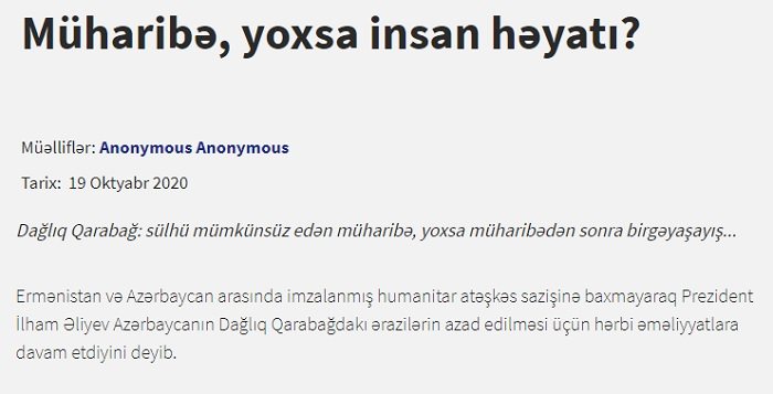 İdeoloji diversiya bölüyü və onun əsgərləri: Şəxsən tanıyın!