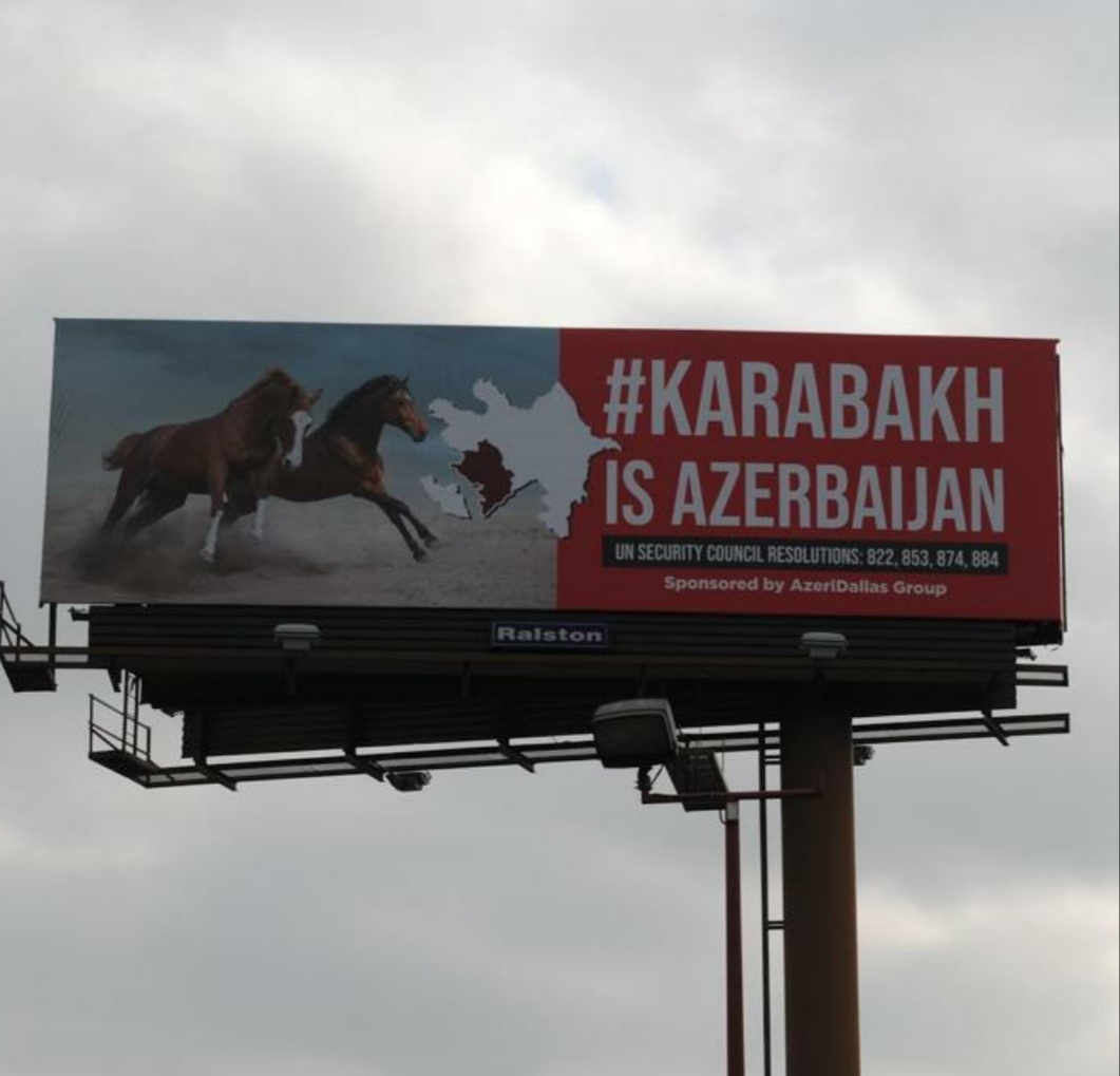 Dallas şəhərində Azərbaycana dəstək - FOTO