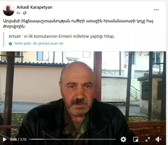 Erməni separatçılarının ilk liderlərindən biri: “Biz məhv oluruq” - FOTO/VİDEO