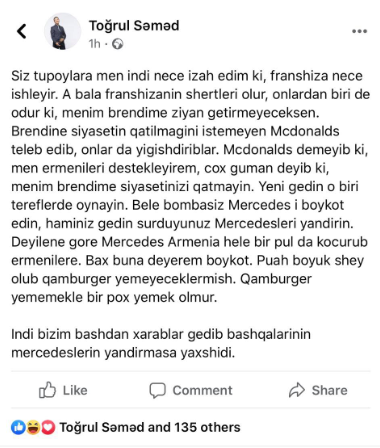 "Siz "tupoy"lara mən necə izah edim..." – Tanınmış startapçı boykota qoşulanları təhqir etdi