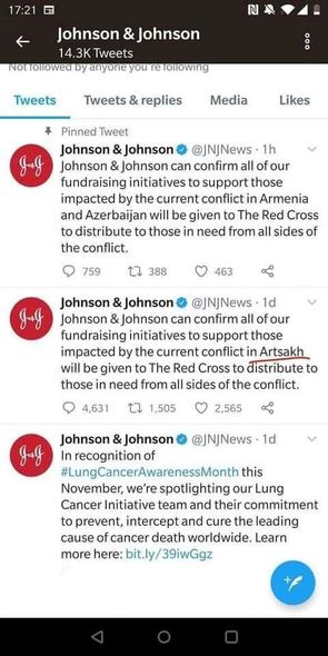“Johnson & Johnson” şirkəti Azərbaycana qarşı bunu etdi - FOTOLAR