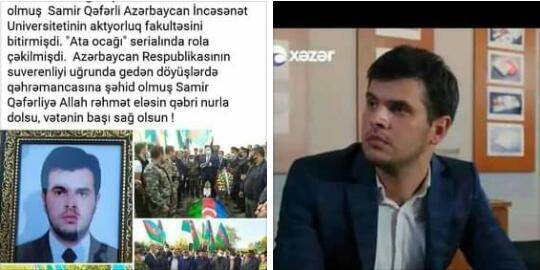 "Ata ocağı"-nın aktyoru Qarabağda şəhid oldu - FOTO