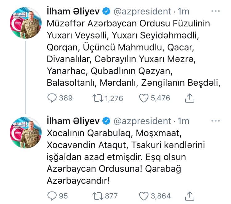 Mehriban Əliyevadan işğaldan azad edilmiş ərazilərimizlə bağlı paylaşım - FOTO