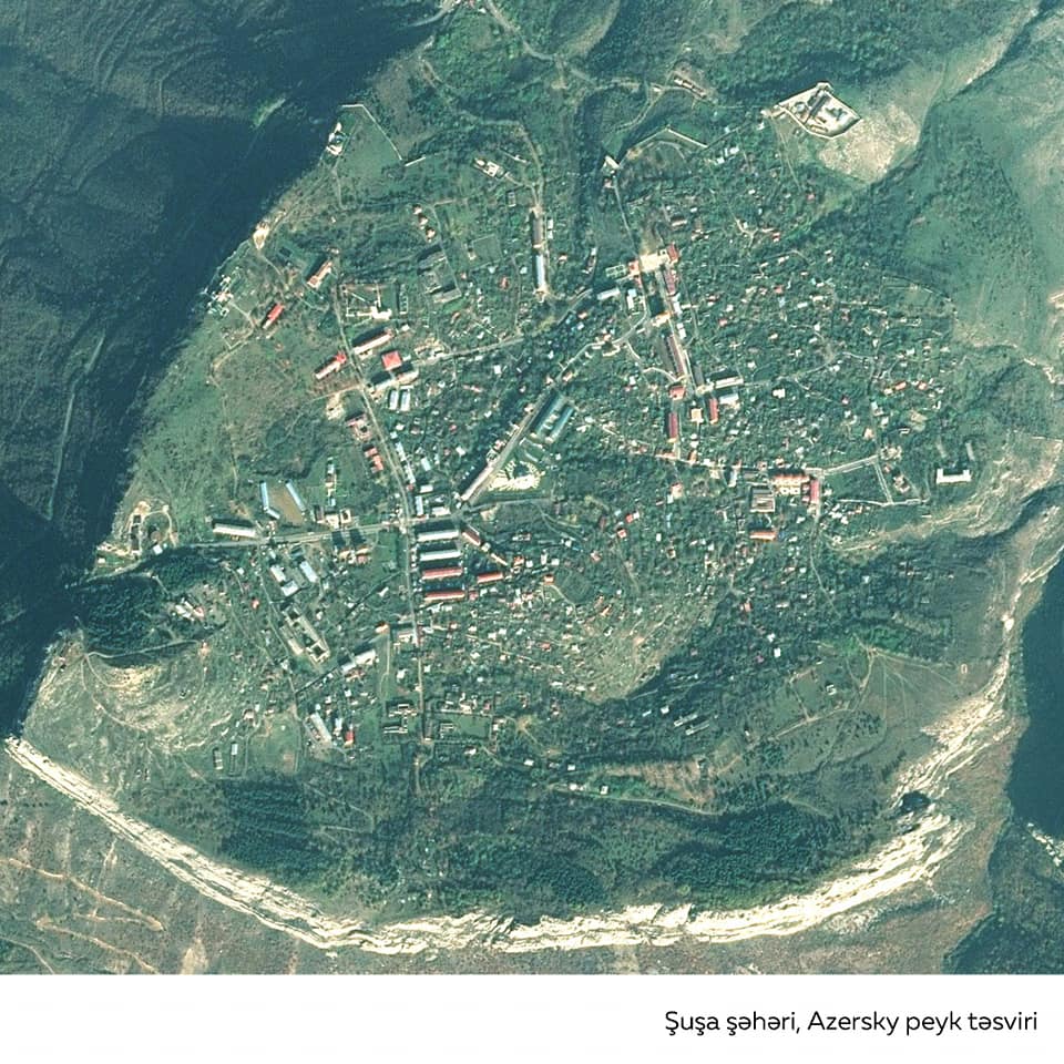 Şuşa peykdən belə görünür - Foto