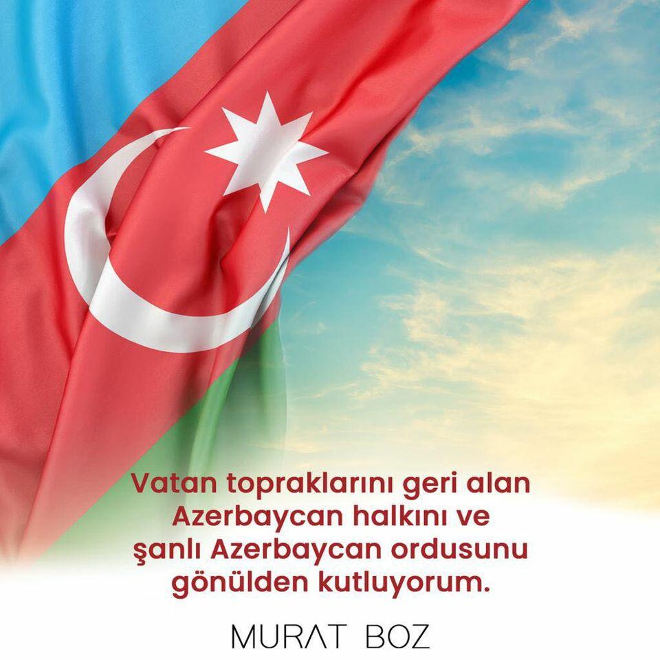 Murat Bozdan zəfər təbriki - FOTO