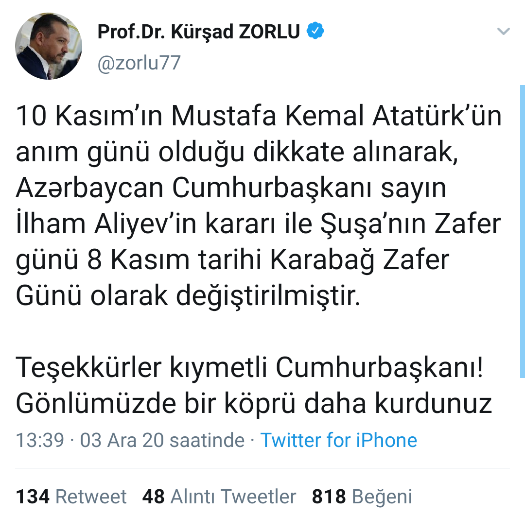 "Könlümüzdə bir körpü daha qurdunuz" - Prezidentin Zəfər Günü ilə bağlı qərarına REAKSİYA