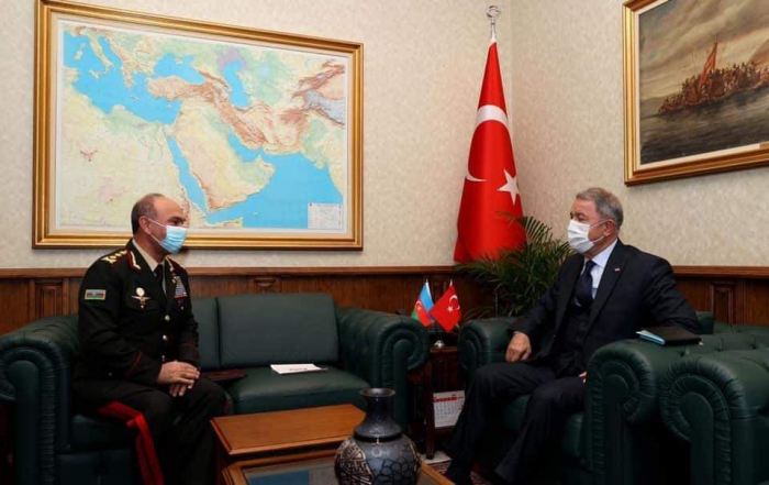 General Kərəm Mustafayev Hulusi Akarla görüşdü - FOTO