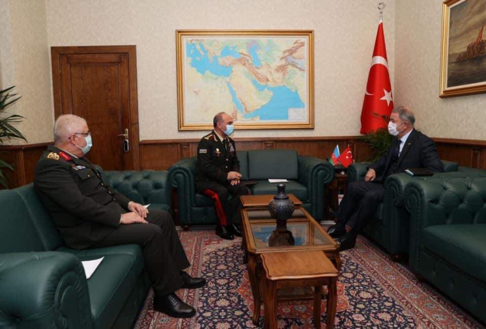 General Kərəm Mustafayev Hulusi Akarla görüşdü - FOTO