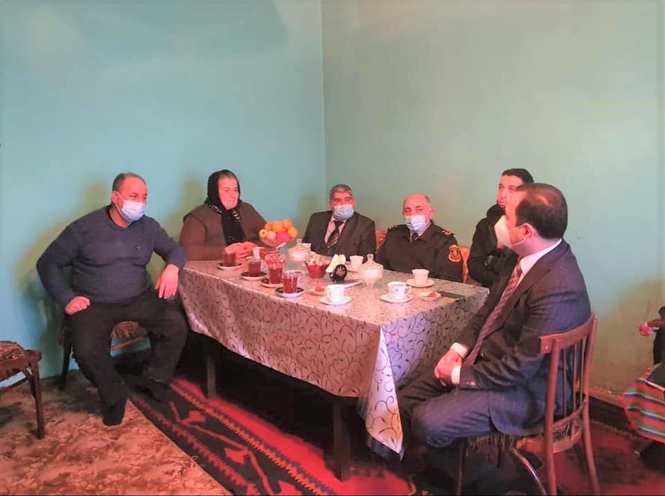 Qalınçaq kəndində qazilərlə görüş - FOTOLAR