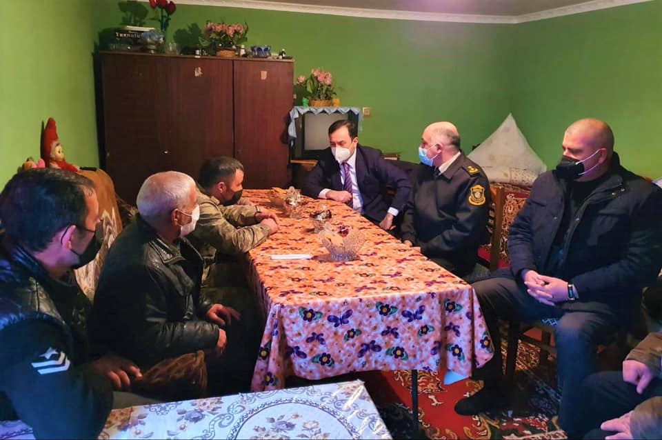 Qalınçaq kəndində qazilərlə görüş - FOTOLAR