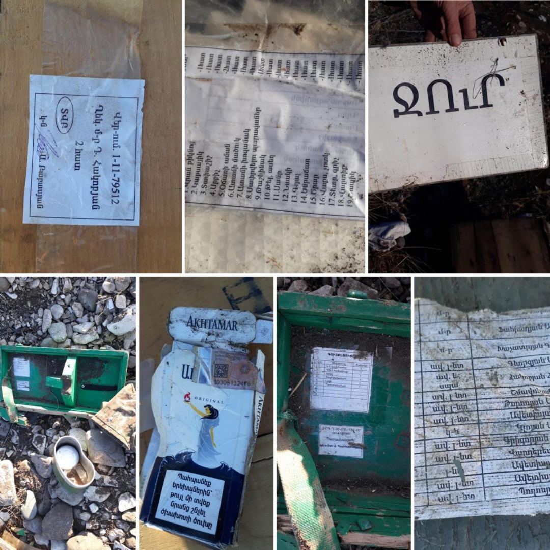 Suqovuşanda keçmiş erməni postunda ağ fosfor bombaları tapıldı – FOTOLAR