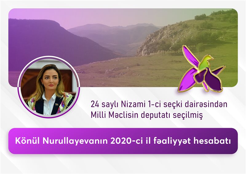 Deputat Könül Nurullayeva hesabat verdi - FOTO