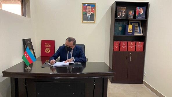 Bayramov Pakistanda Azərbaycan səfirliyində - FOTO