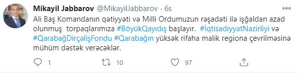 Mikayıl Cabbarovdan Böyük Qayıdışla bağlı AÇIQLAMA