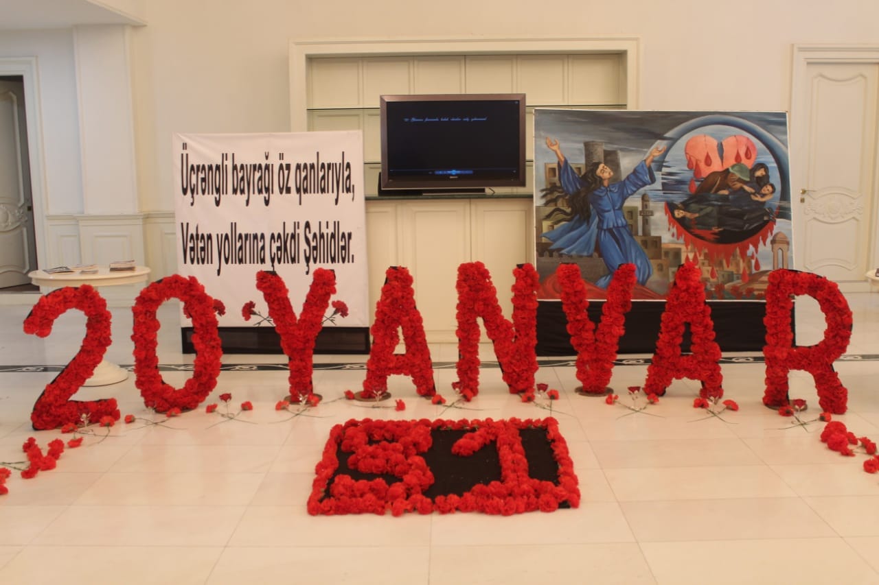 İsmayıllıda 20 Yanvar şəhidləri anıldı - FOTOLAR