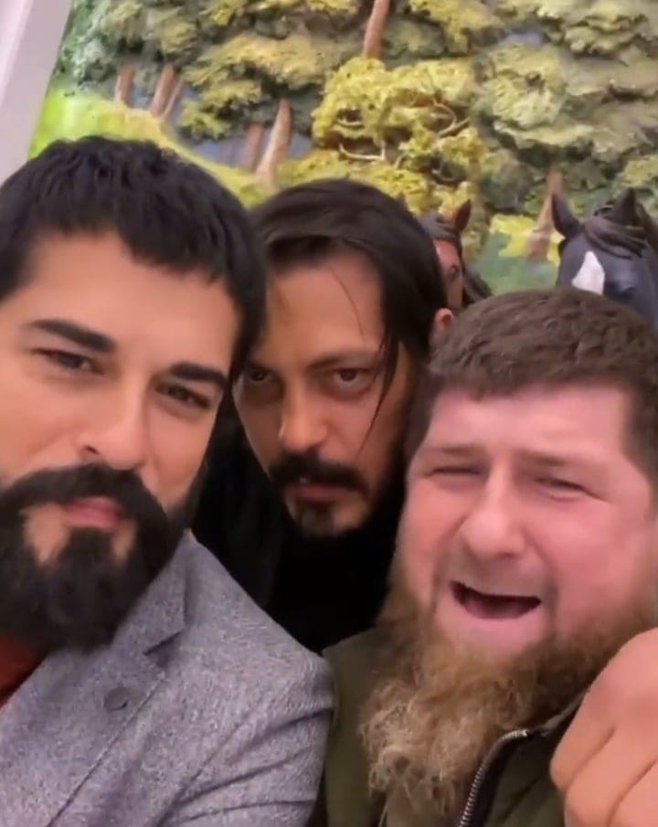 Zabit Səmədov, Ramzan Kadırov və Burak Özçivitlə birlikdə - FOTO