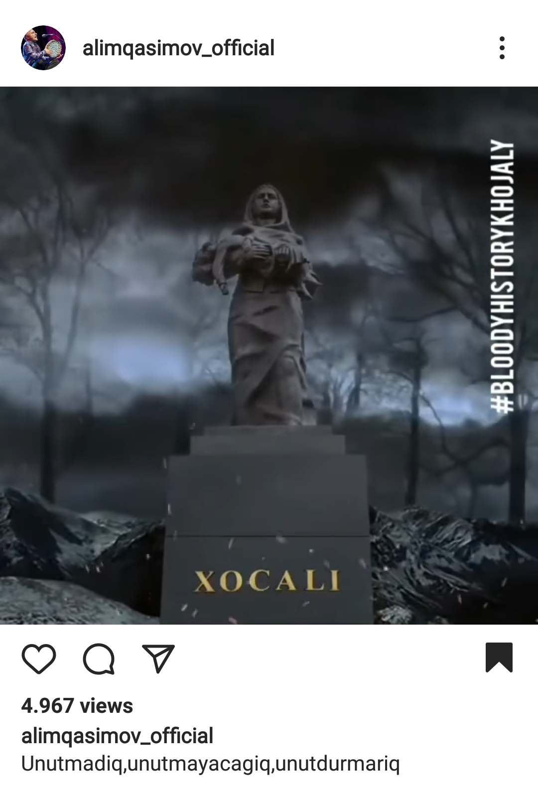 Azərbaycanlı məşhurlar Xocalı faciəsini belə andı - FOTOLAR
