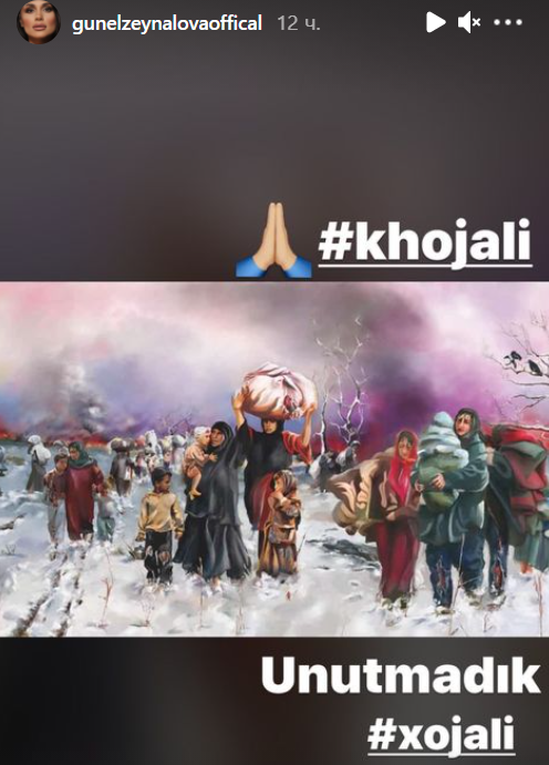 Azərbaycanlı məşhurlar Xocalı faciəsini belə andı - FOTOLAR