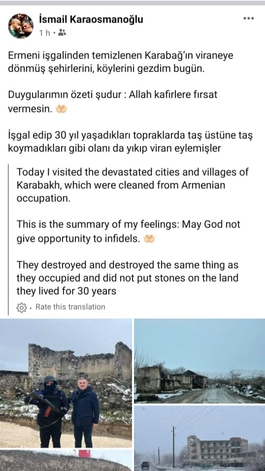 İsmail Karaosmanoğlu Qarabağa səfər etdi - FOTO