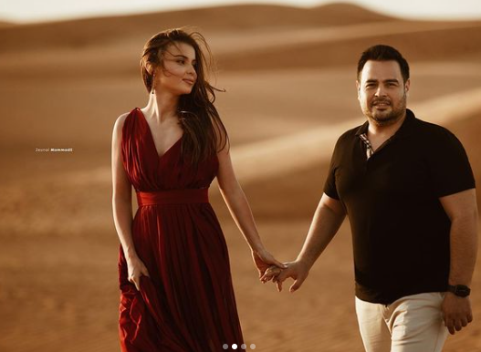 Sevda həyat yoldaşı ilə Dubay səhrasında - FOTO