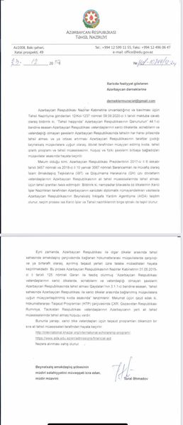 “Diasporla İş üzrə Dövlət Komitəsindən hələ də cavab yoxdur” – Vaşinqton Universitetinin azərbaycanlı doktorantı