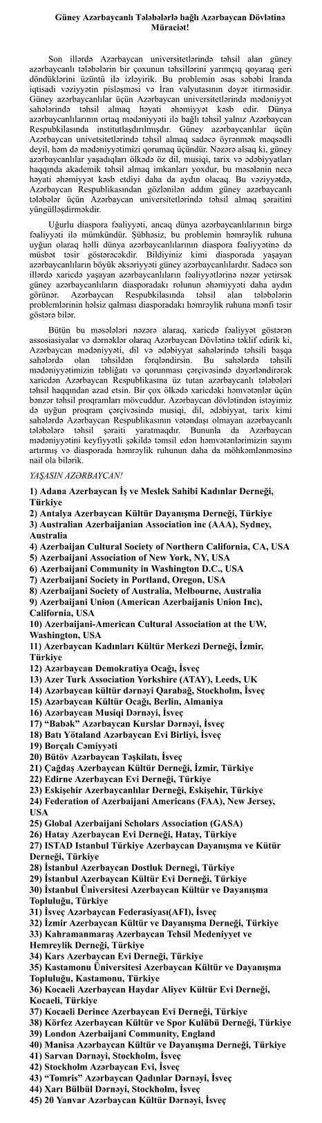 “Diasporla İş üzrə Dövlət Komitəsindən hələ də cavab yoxdur” – Vaşinqton Universitetinin azərbaycanlı doktorantı