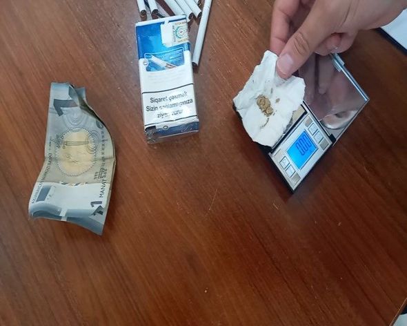 Mingəçevirdə heroin və “patı” satan şəxs saxlanıldı - FOTO