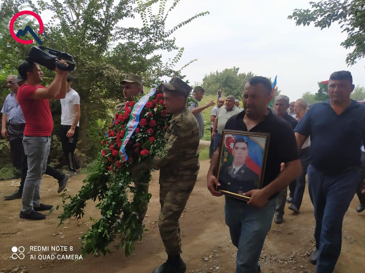Ermənilərin snayperlə vurduğu Fərman dəfn edildi - FOTO